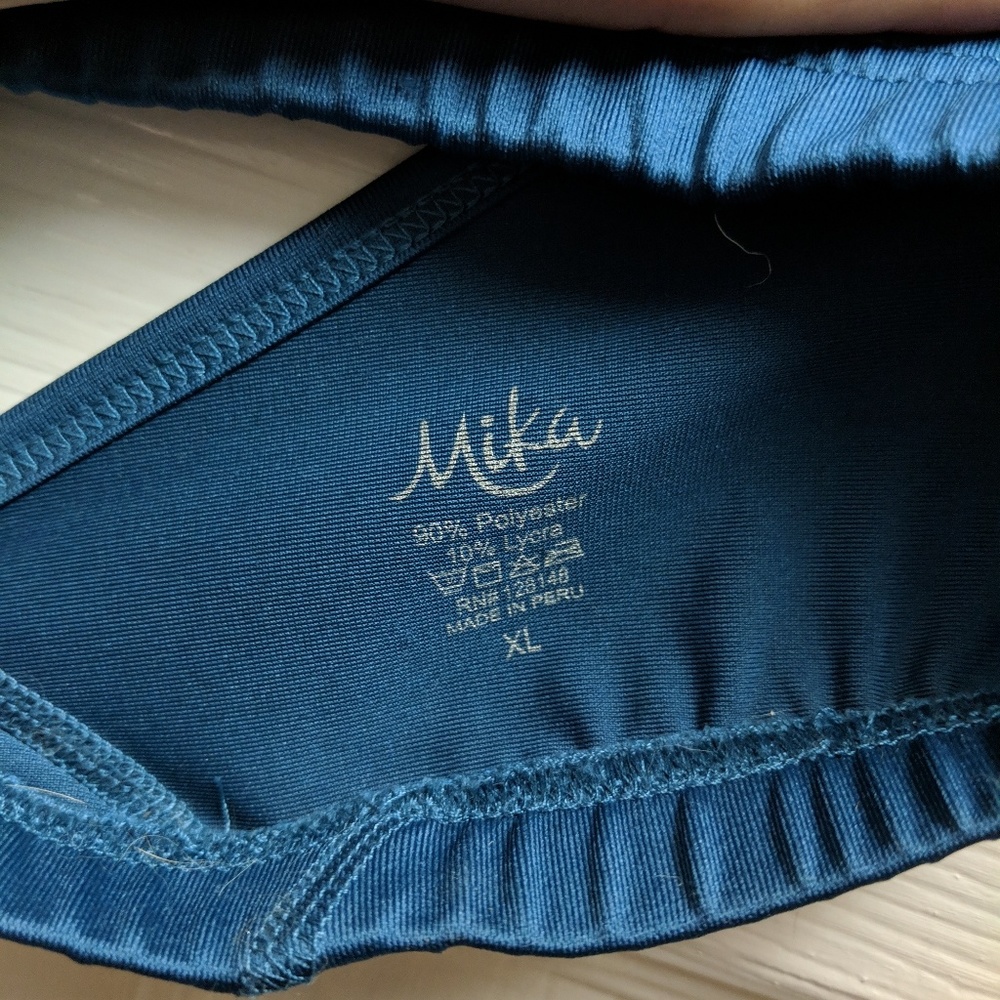 Teal Mika Mirabelle Bra Top XL